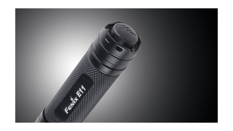 Fenix E11 115 Lumens Flashlight with Battery, Black, 115 E11R4BK-B