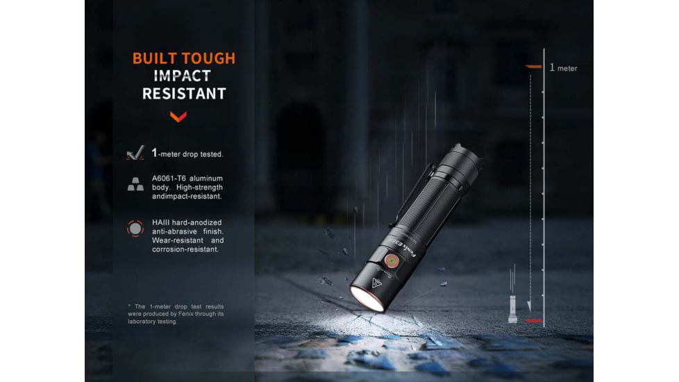 Fenix Lighting E35R Lithium Ion 3100 Lumens Luminus SST70 LED Flashlight, Black, E35RLSBK