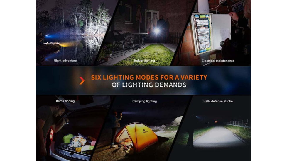 Fenix Lighting E35R Lithium Ion 3100 Lumens Luminus SST70 LED Flashlight, Black, E35RLSBK