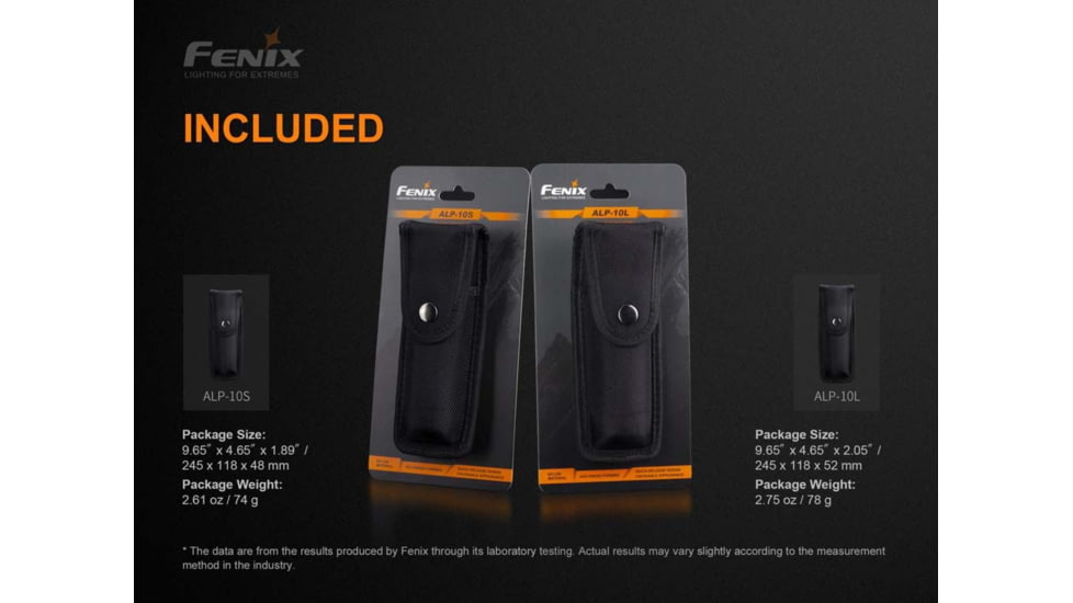 Fenix Flashlight Holster Black Sm - ALP-10S