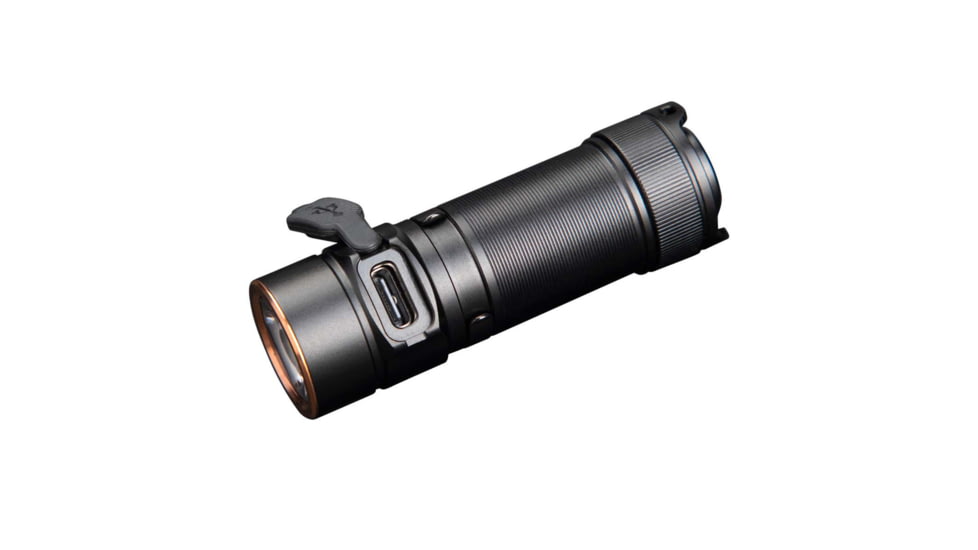 Fenix E18R V2, Flashlight, White LED, 1,200 Lumens, 2.64 Long, Anodized Finish, Black, Includes Rechargeable 16340 and USB Type-C Charging Cable