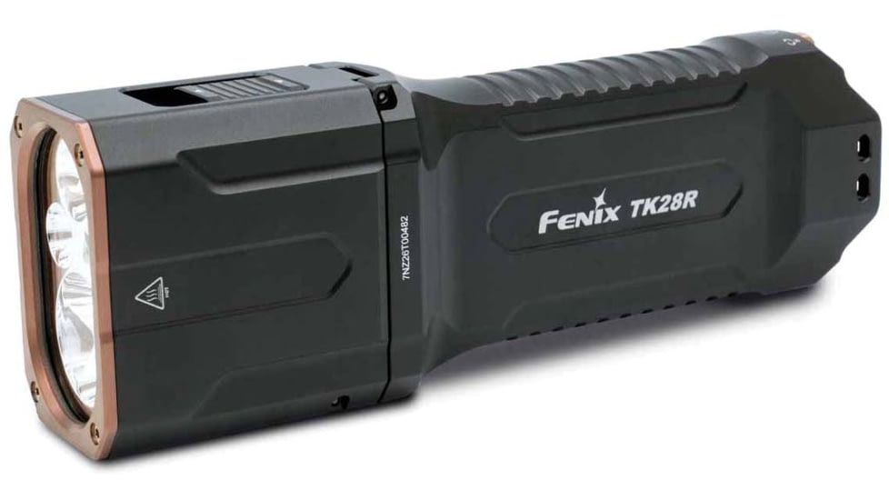 Fenix TK28R, Flashlight, White/Red LED, 6,500 Lumens, Anodized Finish, Black, Includes 2-Rechargeable 18650 Batteries and USB Type-C Charging Cable
