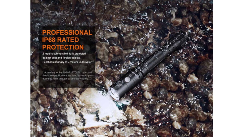 Fenix LD22 V2.0 LED Flashlight, AA, Luminus LED, White, 800 Lumens, LD22V2BK