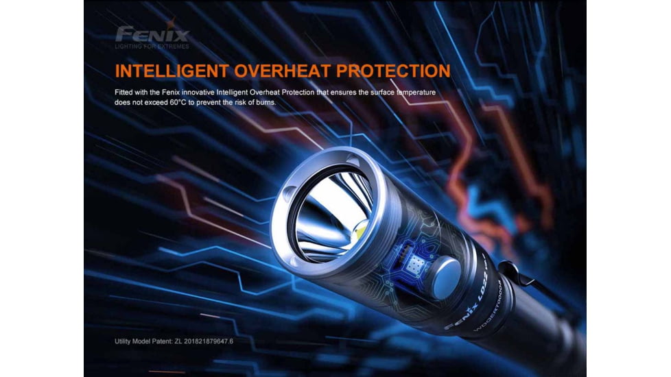 Fenix LD22 V2.0 LED Flashlight, AA, Luminus LED, White, 800 Lumens, LD22V2BK