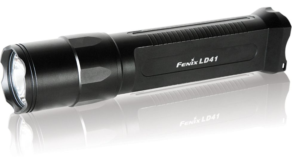 Fenix LD41 LED Flashligh, 520 Lumens w/ CREE XM-L LED U2, Uses 4 x AA, Black FENIX-LD41