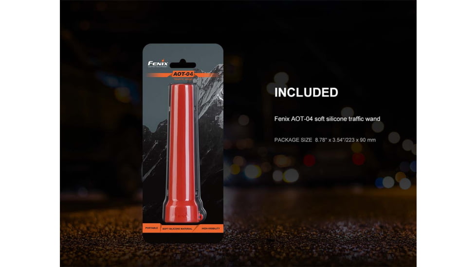 Fenix Lighting AOT-04 Traffic Wand, Red, AOT-04R