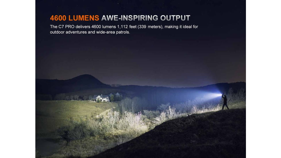 Fenix Lighting C7 Pro Lithium Ion 4600 Lumens LED Flashlight
