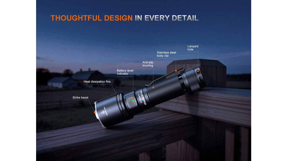Fenix Lighting C7 Pro Lithium Ion 4600 Lumens LED Flashlight