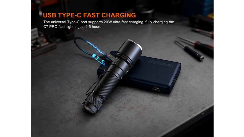 Fenix Lighting C7 Pro Lithium Ion 4600 Lumens LED Flashlight