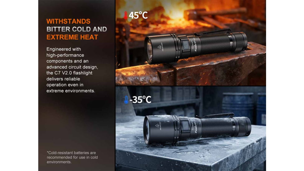 Fenix Lighting C7 V2.0 Lithium Ion 3300 Lumens LED Flashlight
