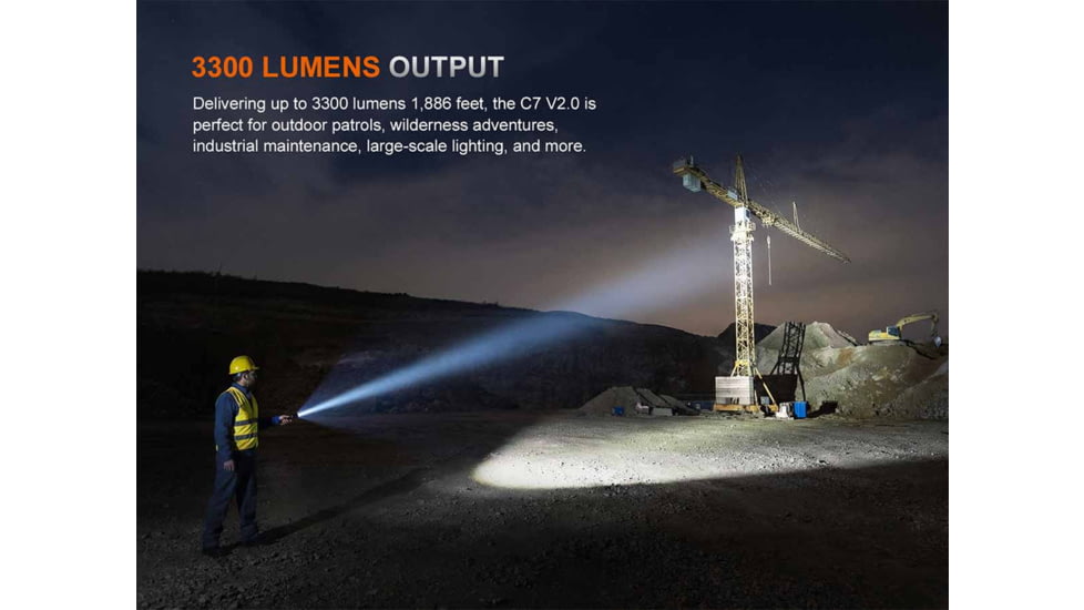 Fenix Lighting C7 V2.0 Lithium Ion 3300 Lumens LED Flashlight