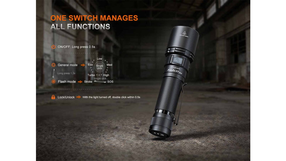 Fenix Lighting C7 V2.0 Lithium Ion 3300 Lumens LED Flashlight