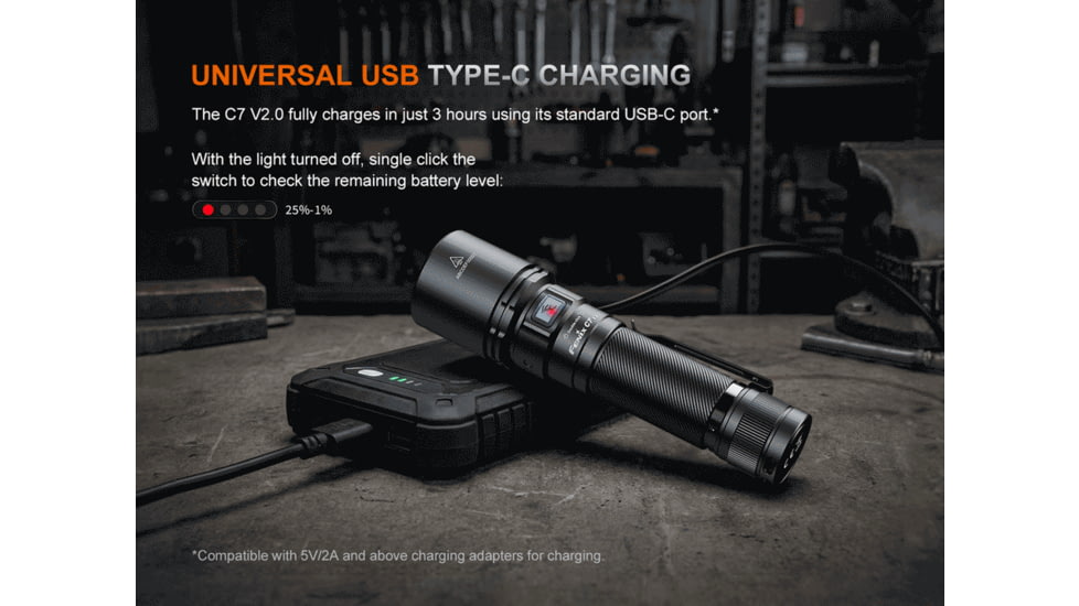 Fenix Lighting C7 V2.0 Lithium Ion 3300 Lumens LED Flashlight