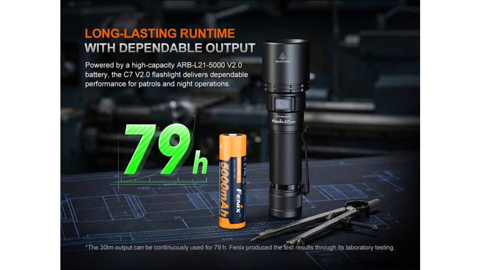 Fenix Lighting C7 V2.0 Lithium Ion 3300 Lumens LED Flashlight