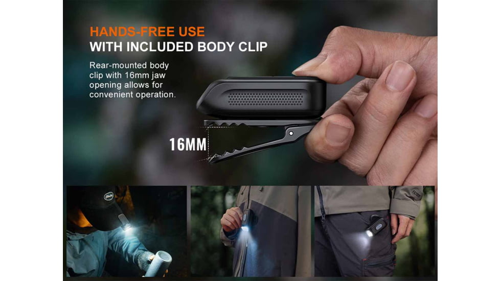 Fenix Lighting E04R Clip On Lithium Ion 300 Lumens LED Flashlight