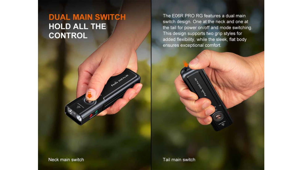 Fenix Lighting E06R PRO RG Lithium Ion 1600 Lumens LED Flashlight