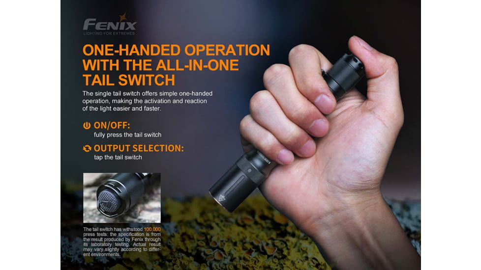 Fenix Lighting E20 V2.0 350 Lumens Luminus SST20 LED Flashlight, Black, E20V2BK