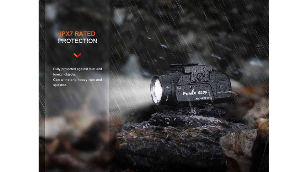 Fenix Lighting GL06-365 Lithium Ion 600 Lumens CREE XPL HI LED Flashlight, Black, GL06SGBK