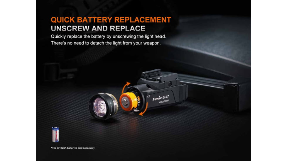 Fenix Lighting GL07 Lithium Ion 700 Lumens Luminus SFT12R LED Flashlight, Black, GL07SFBK