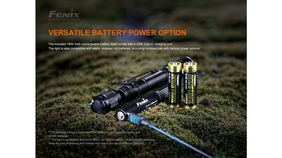Fenix Lighting LD22 V2.0 800 Lumens Luminus SST20 WXS LED Flashlight, Black, LD22V2BK