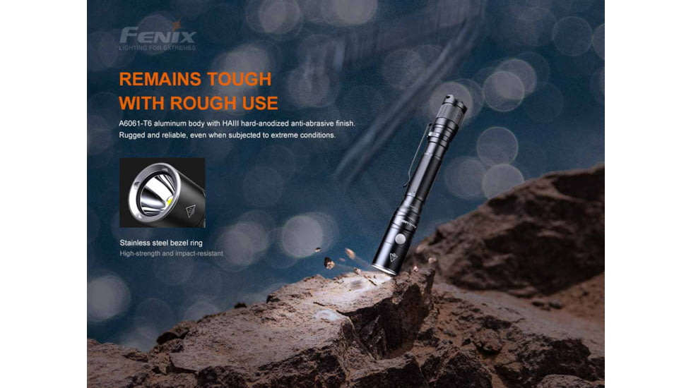 Fenix Lighting LD22 V2.0 800 Lumens Luminus SST20 WXS LED Flashlight, Black, LD22V2BK