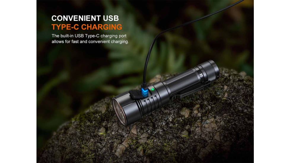 Fenix Lighting LD36R Lithium Ion 3600 Lumens Luminus SFT25R Gen2 LED, RGB LED Flashlight, Black, LD36RSBK