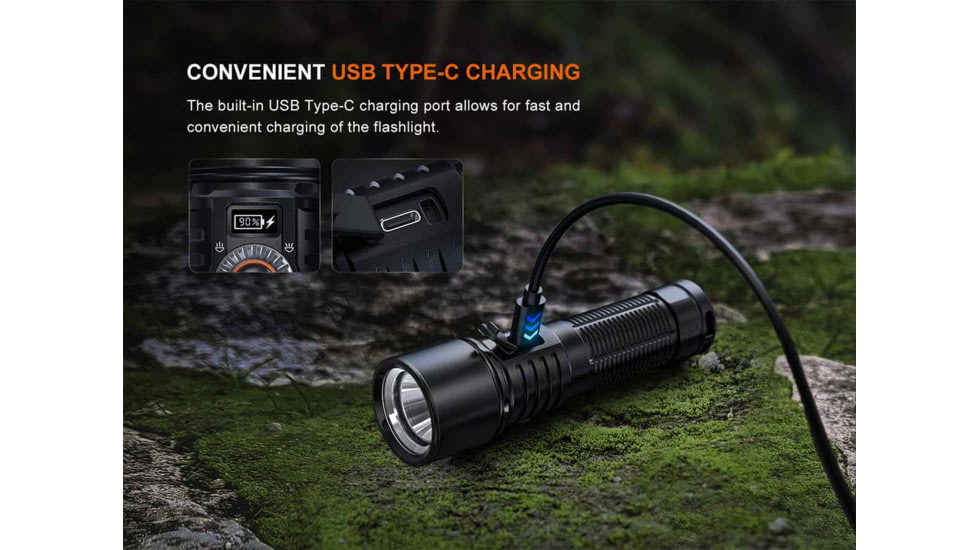 Fenix Lighting LD45R Lithium Ion 2800 Lumens Luminus SFT70 LED Flashlight, Black, LD45RXBK
