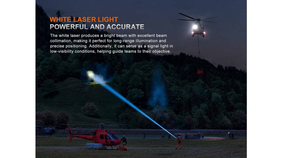 Fenix Lighting LR36R Lithium Ion 10000 Lumens Luminus SST 25 LED, CT1-Mini Laser Flashlight, Black, LR36RXBK