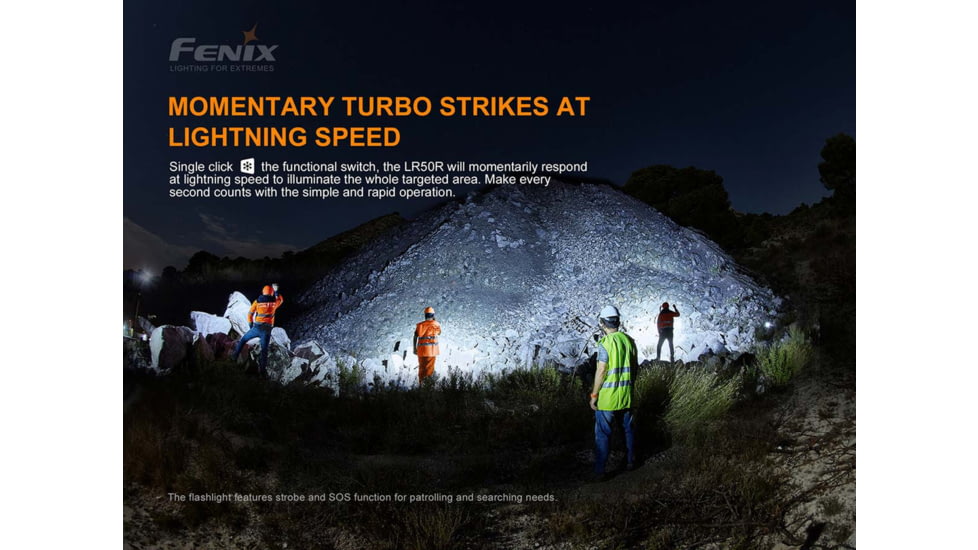 Fenix Lighting LR50R Lithium Ion 12000 Lumens Flashlight