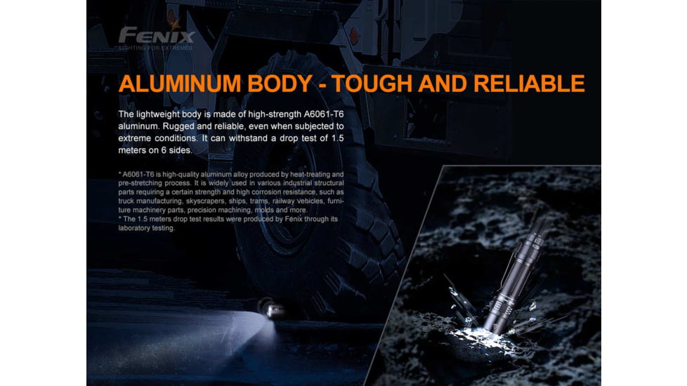 Fenix Lighting PD36 TAC Lithium Ion 3000 Lumens Luminus SST70 LED Flashlight, Black, PD36TCBK