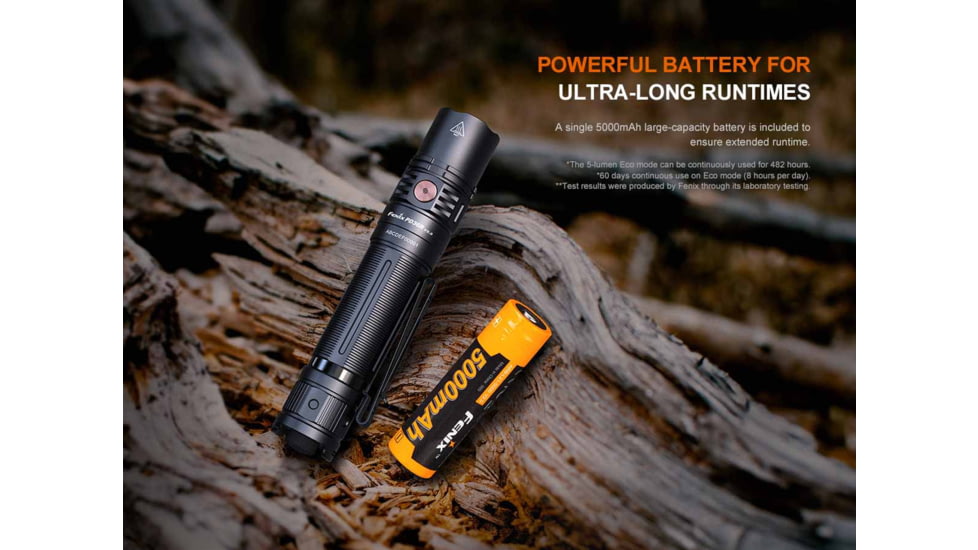 Fenix Lighting PD36R V2.0 Lithium Ion 1700 Lumens Luminus SFT40 LED Flashlight, Black, PD36RV2BK