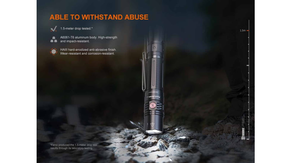 Fenix Lighting PD36R V2.0 Lithium Ion 1700 Lumens Luminus SFT40 LED Flashlight, Black, PD36RV2BK