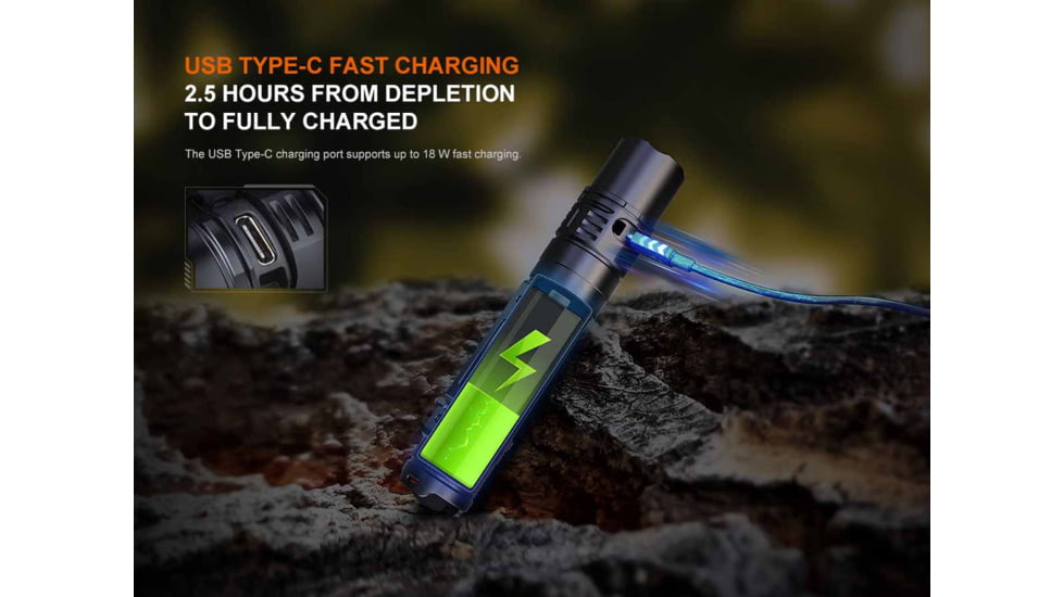 Fenix Lighting PD36R V2.0 Lithium Ion 1700 Lumens Luminus SFT40 LED Flashlight, Black, PD36RV2BK