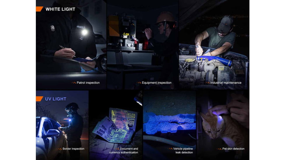 Fenix Lighting SW05R-UV Lithium Ion 150 Lumens LED Flashlight, Black, SW05RUVBK