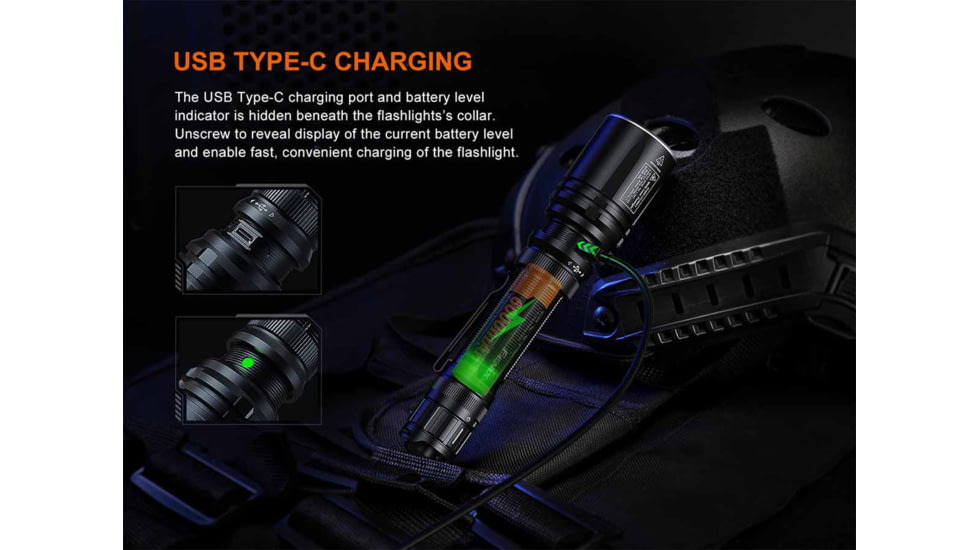 Fenix Lighting TK30R Lithium Ion 500 Lumens Flashlight, Black, TK30RLSBK