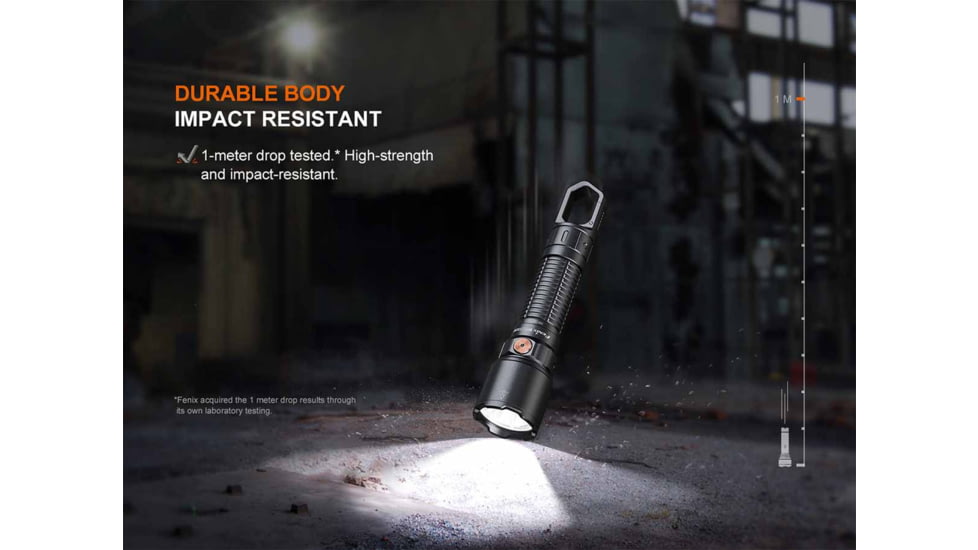 Fenix Lighting WF25RM Lithium Ion 3000 Lumens Luminus SST70 LED Flashlight, Black, WF25RMBK