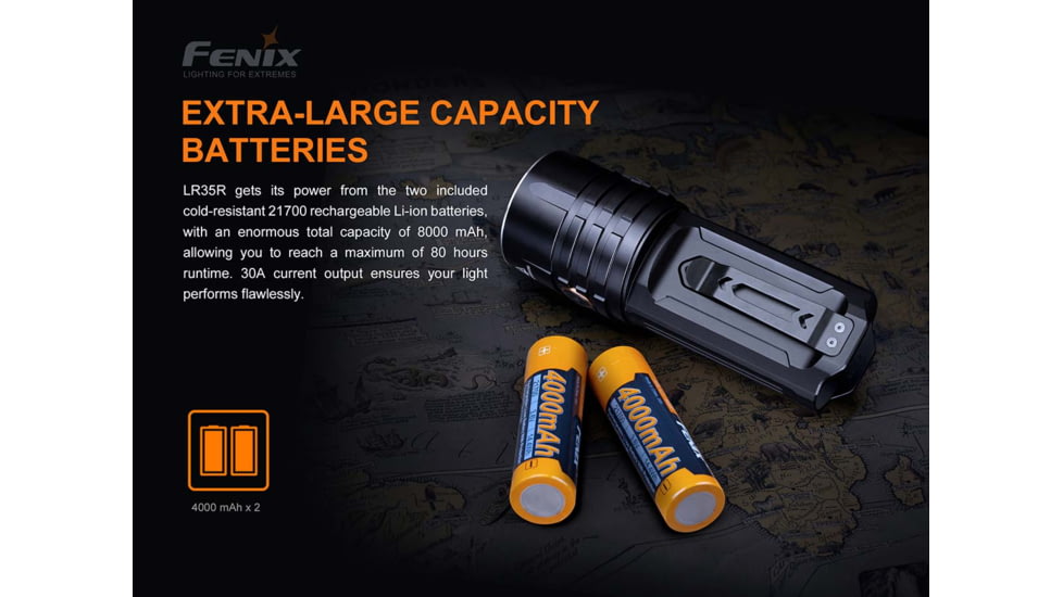 Fenix LR 35 Flashlight, LR35RSBK