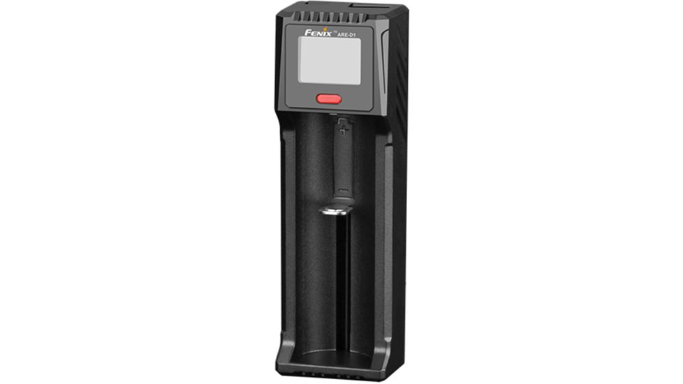 Fenix Micro USB Li-ion/Ni-Cd/Ni-MH Smart Charger, Single Channel, 2000 mA max Charge Current, Black, ARE-D1