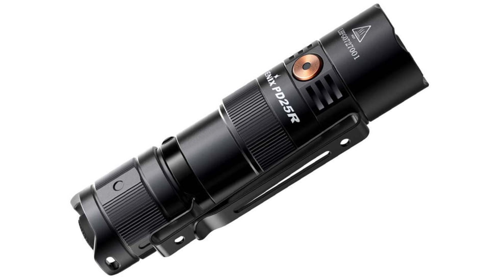 Fenix PD25R Rechargeable EDC Flashlight, USB Type-C, Luminus SST20 LED, White, 800 Lumens, PD25RSTBK