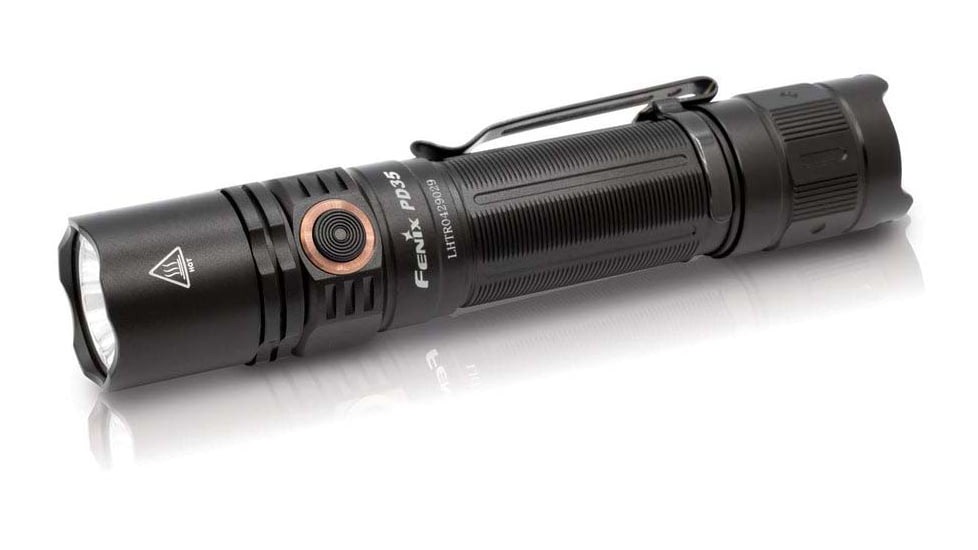 Fenix Pd35 V3.0 Flashlight, 1700 Lumens, Li-ion 18650, LED Luminus SFT40, Black PD35V3BK