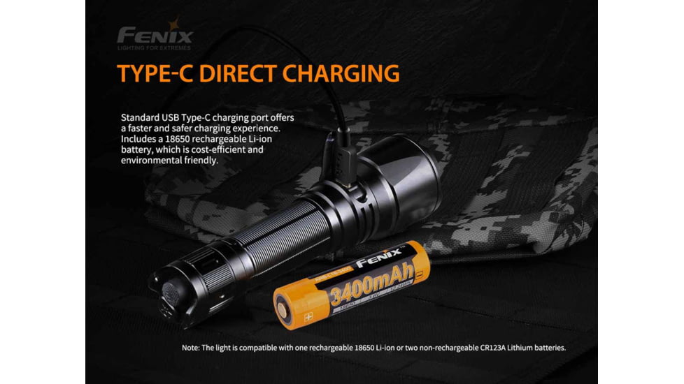 Fenix Lighting TK26R Lithium Ion 1500 Lumens Cree XP E2, Luminus SST40 LED Flashlight, Black, TK26RSBK