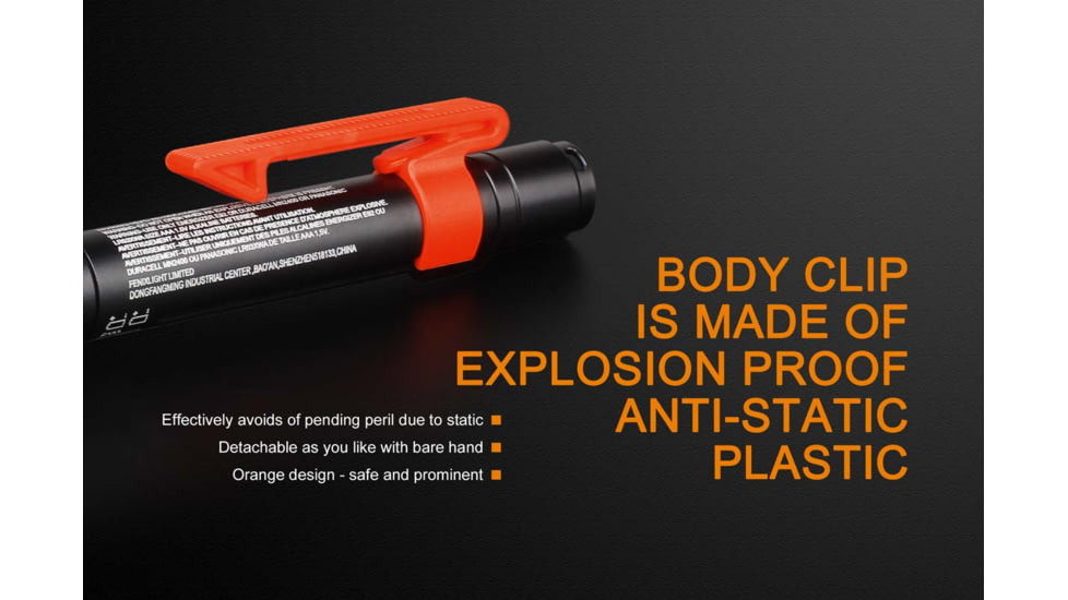 Fenix WF05 E Intrinsically Safe Flashlight, WF05ISBK