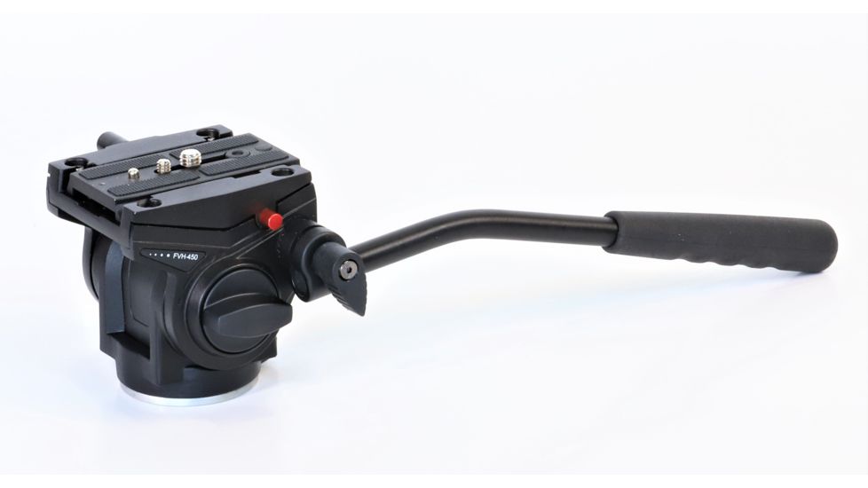 Field Optics Research Fluid Video Head, Dual Control, Manfrotto 50mm Plate, FVH-450