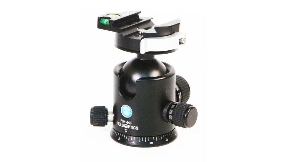 Field Optics Research Tactical Ball Head w/Arca Swiss and Picatinny Lever Clamp Top Assembly, 44mm, Tension Control, Arca Swiss Plate, FBH-44DT