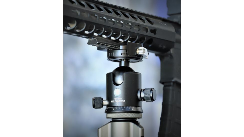 Field Optics Research Tactical Ball Head w/Arca Swiss and Picatinny Lever Clamp Top Assembly, 44mm, Tension Control, Arca Swiss Plate, FBH-44DT