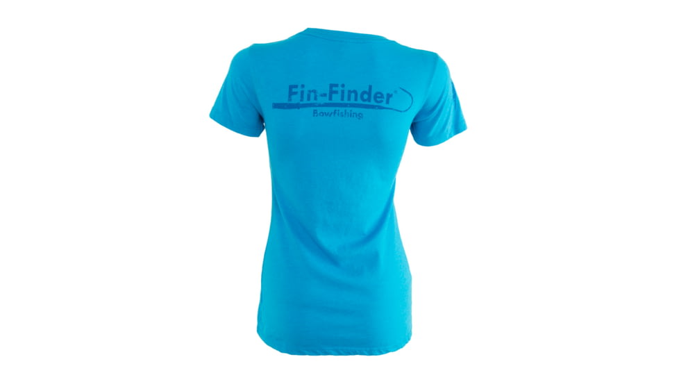 Fin-Finder Women's Gaff Tee 81347, Blue, Large, 81347