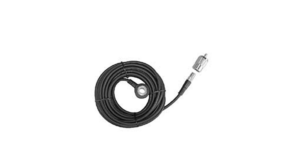FIRESTIK 18ft RG-58A/U PL to Mini-UHF to Fire-Ring, Black MU8R18