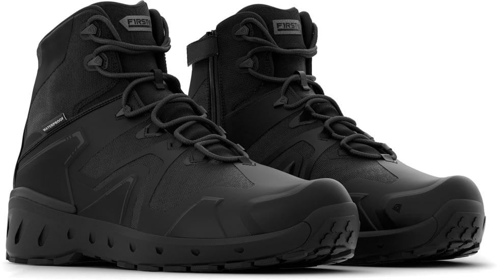 First Tactical 5in Aero-Tac H2O Side-Zip Mid Boots - Mens, Black, 15 US, Wide, FT-165929-019-15-W