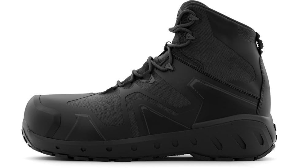 First Tactical AERO-TAC 5in Safety Toe Side-Zip Mid Tactical Boots - Mens, Black, 4 US/Regular, 165931-019-4-R