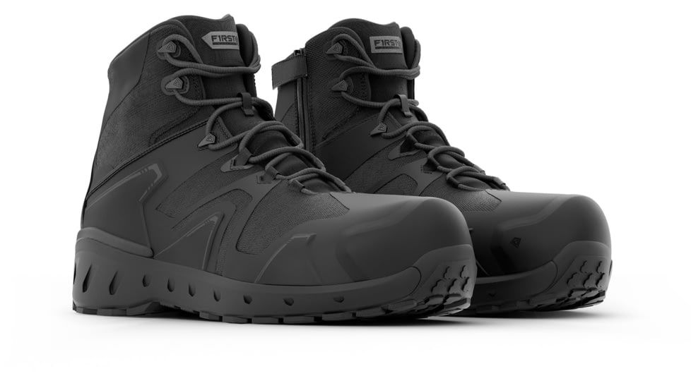 First Tactical AERO-TAC 5in Safety Toe Side-Zip Mid Tactical Boots - Mens, Regular, Black, 13, 165931-19-13 R